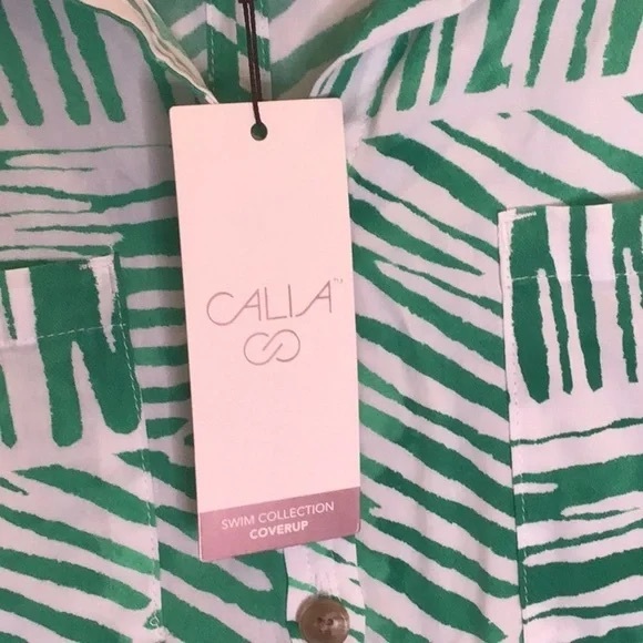 Calia | by Carrie Underwood |L/S Utility Shirt Beach Cover Up XS - Picture 7 of 9